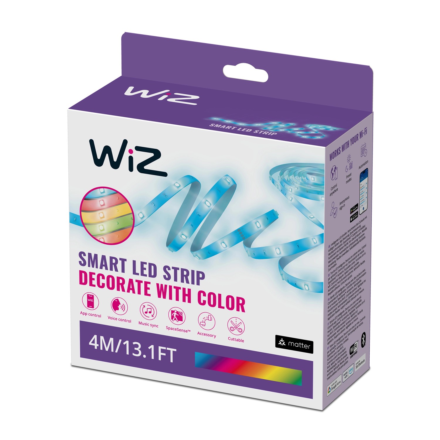 WiZ Smart-LED-Strip RGB 4 m Weiß_7