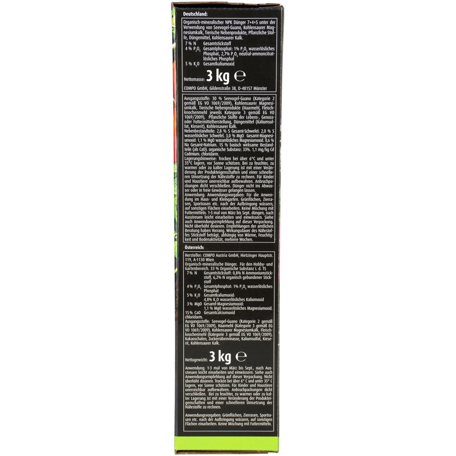 Compo Bio NaturDnger Guano 3 kg kaufen bei OBI