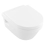 Villeroy & Boch Architectura Wand-WC-Set, Tiefspüler, Weiß. Hänge-WC mit WC-Sitz.