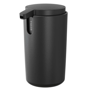 Schwarzer Tiger Carv Seifenspender, 175 ml, freistehend für Bad & WC.