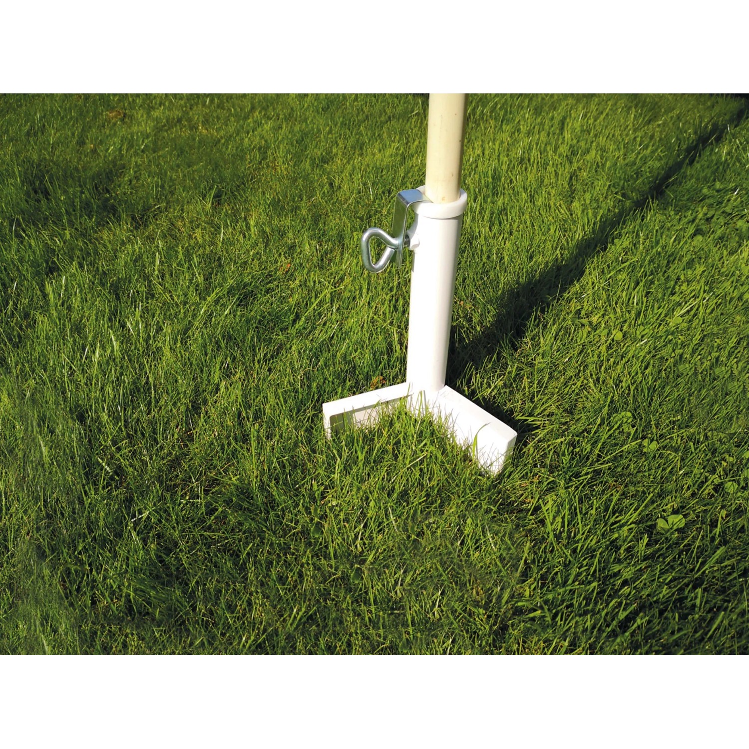 Videx Garden Sonnenschirmhalter Rasendorn Ø 35 mm Weiß kaufen bei OBI