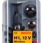 Bosch GLL Mini H1 Box für Autoelektrik mit Halogenlampe und Sicherungen im Set.