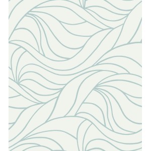 d-c-fix Klebefolie Antwerpen, weiß-transparent mit blauem Wellenmuster, 45x150cm.