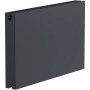Sanicomfort Planheizkörper Typ 22 DK, 60x60 cm, in Schwarz Matt. Heizkörper für Neubau und Altbau.