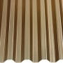 PVC-Profilplatte Trapez 70/18 in Bronze, 3000x1090 mm für Kunststoffbedachung.