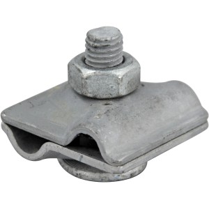 Erdungs-Multiklemme aus verzinktem Stahl für Runderder Ø 8-10 mm.