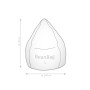 Sitting Point Sitzsack Easy, 120 l, Grün. Gemütlicher, grüner Sitzsack für Kinder.