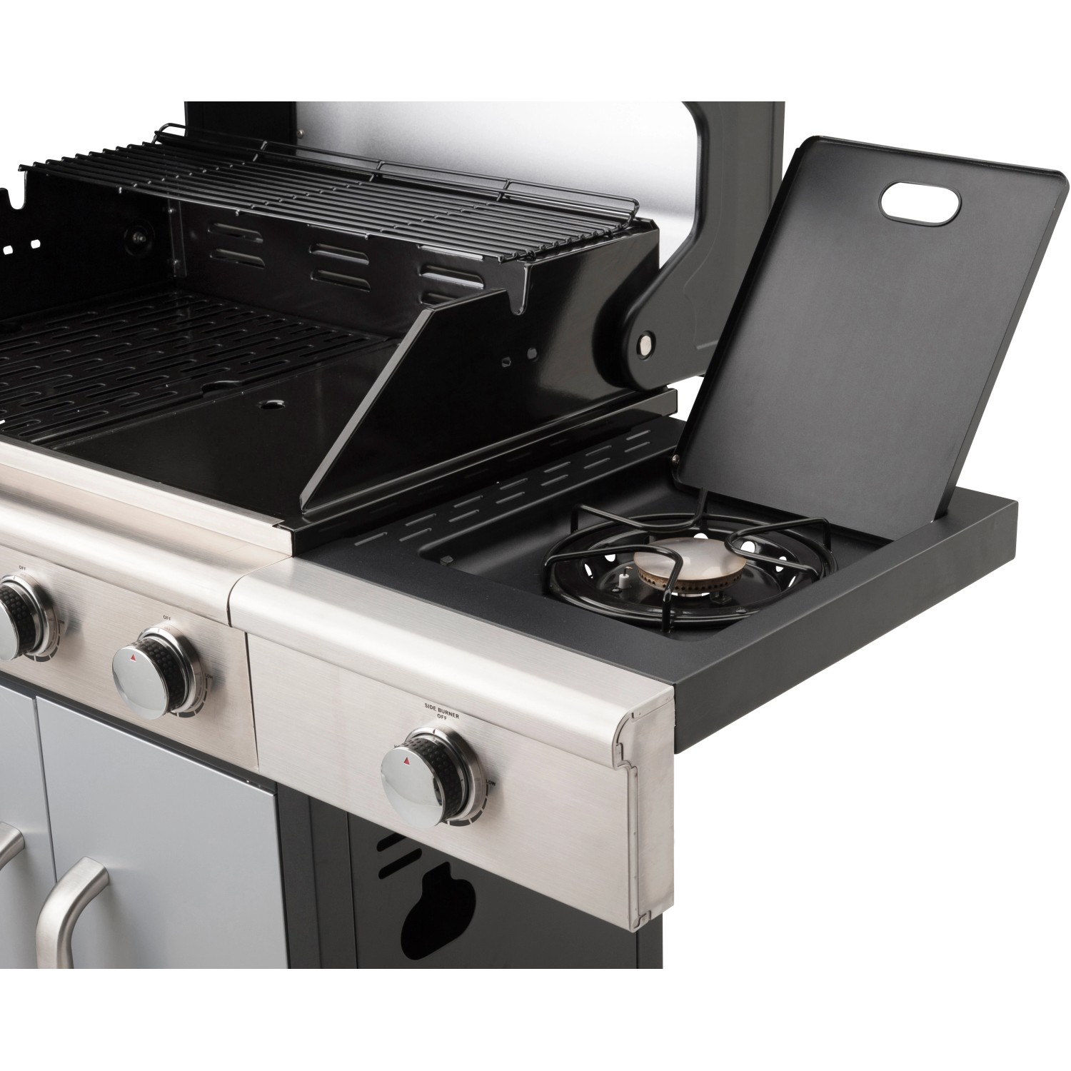 Landmann Gasgrill Triton Pts Mit Brennern Seitenbrenner Silber