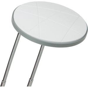 Weiße LED-Tischlampe Venedig, 3,3 W, moderne Schreibtischleuchte mit Metallfuß.