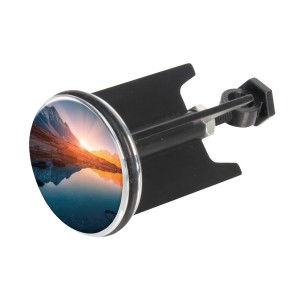 Wenko Abfluss-Stopfen Pluggy Ocaso mit Landschaftsmotiv für Waschbecken.
