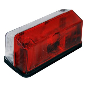 Las Umrissleuchte für PKW-Anhänger, rot-weiß, zur Anhängerbeleuchtung.