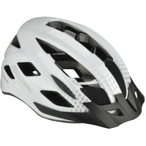 Weißer Fischer Fahrradhelm Urban Lano Gr. S/M mit Visor und Belüftungslöchern.
