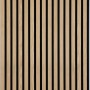 ECON Akustikpaneel Eiche, 240x60 cm, mit schwarzem MDF-Filz für Schallabsorption.