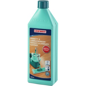Leifheit Parkett- und Laminatreiniger, 1 l Flasche, für die schonende Reinigung und Pflege von Holzböden.