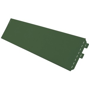 Moosgrüne Rasenkante Easy, 96x12cm, aus pulverbeschichtetem Stahlblech zur Gartengestaltung.