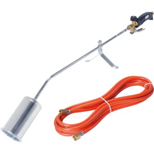 Rothenberger RoMaxi Anwärmbrenner Eco mit 5 m Schlauch für Löt- und Dacharbeiten.