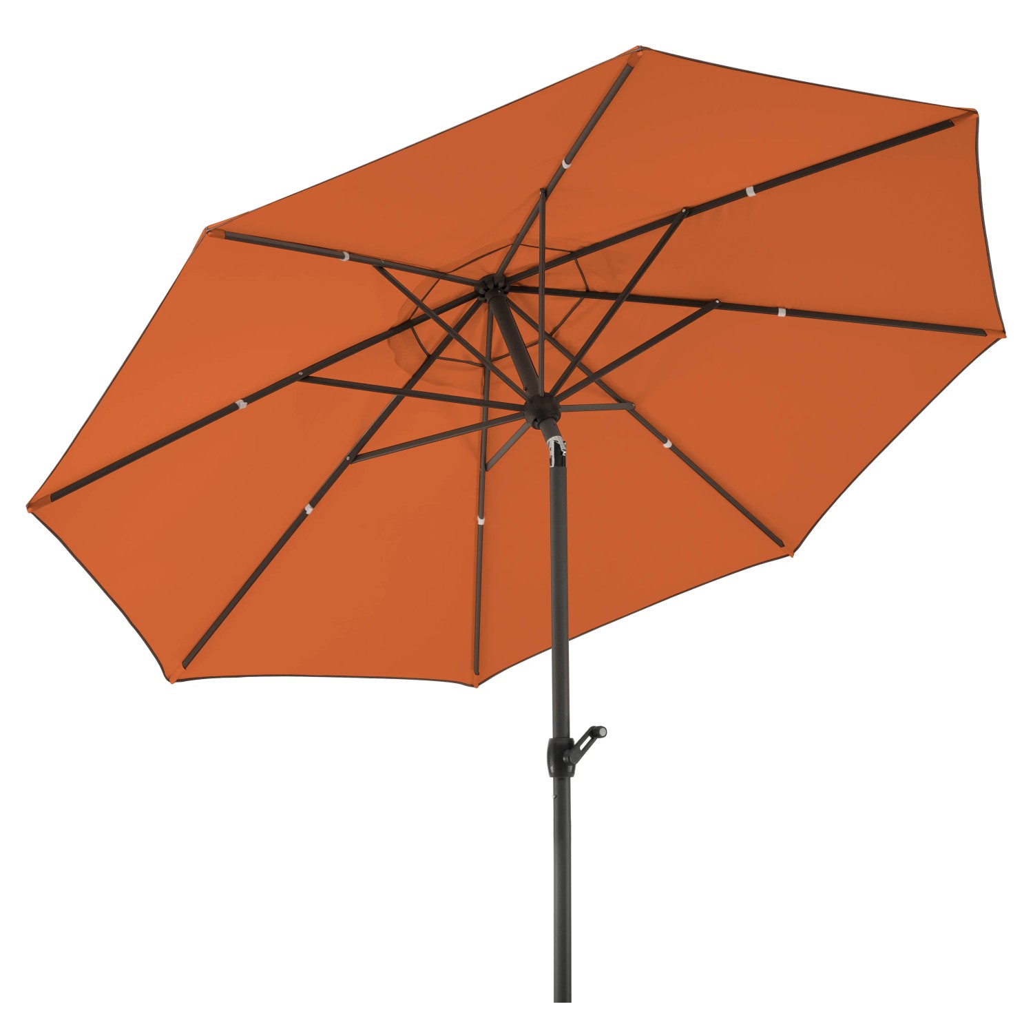 Schneider Marktschirm Adria, Ø 300 cm, Terracotta, mit Knickfunktion.