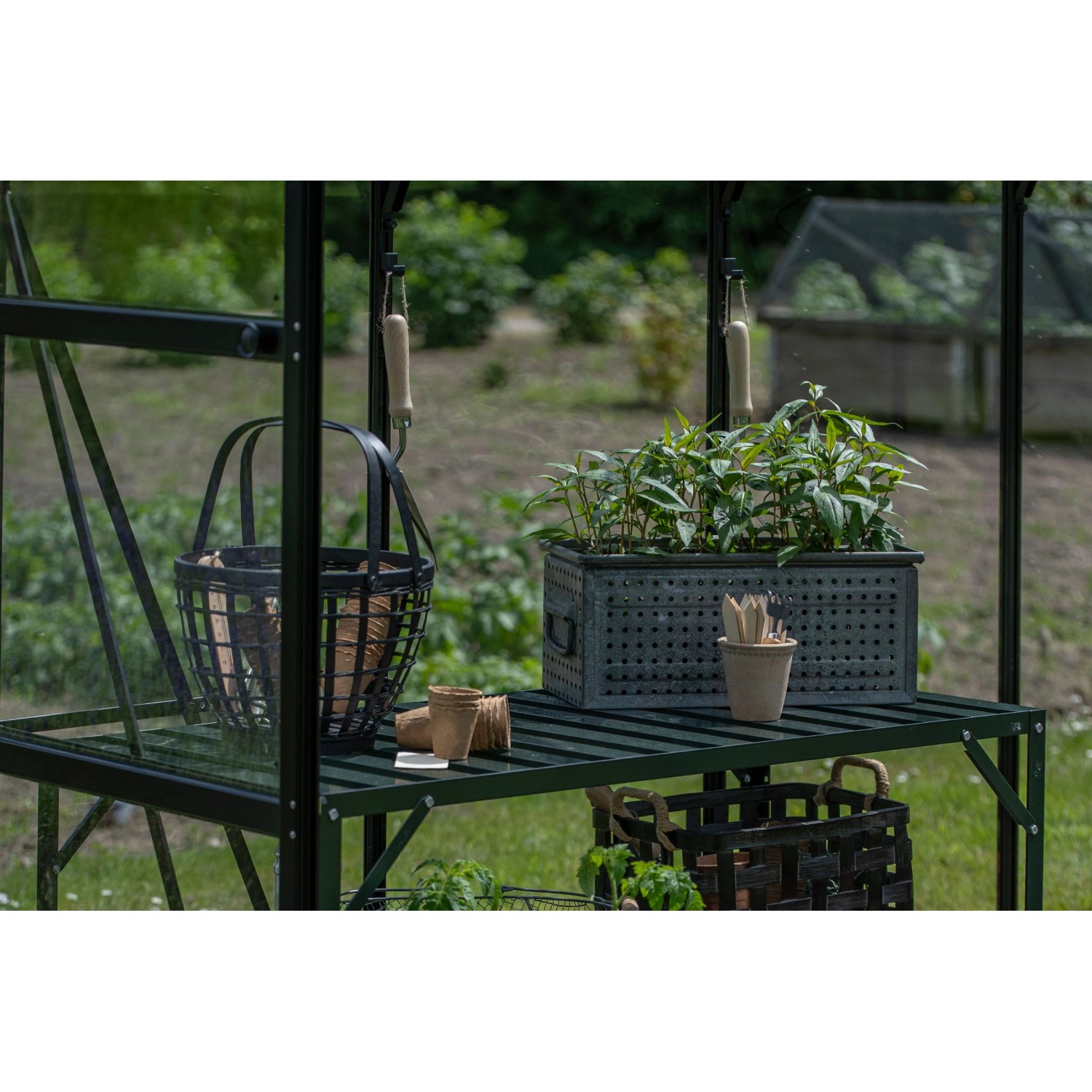 Halls Tisch Standalone 1 Sektion Alu 121 cm x 52 cm Grün_4