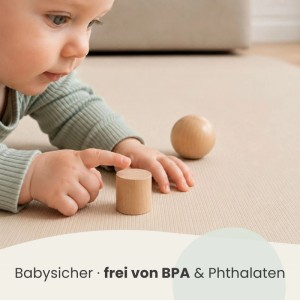 LittleTom Baby & Kinder Puzzlematte 30 x 30 cm 18 Teile Beige