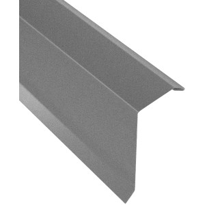 Verzinkter Kantenwinkel H12, 100 cm, für Dachbleche, seitlicher Dachabschluss.