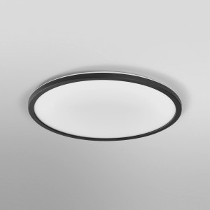 Ledvance Smart+ LED-Deckenleuchte Orbis Ultra Slim, schwarzer Rahmen, Ø 40 cm.