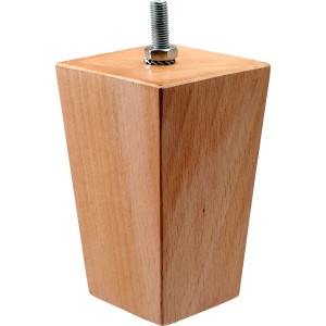 Hettich Möbelfuß Vasio 120 x 70 x 70 mm Holz Buche mit M8 Schraube 1 Stk. FSC®