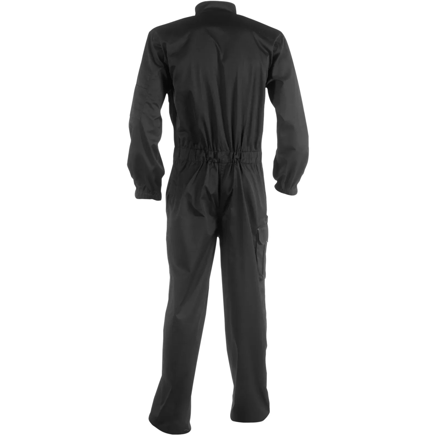 Schwarzer Herock Overall Eros Gr. M, wasserabweisend, mit vielen Taschen für Arbeitskleidung.