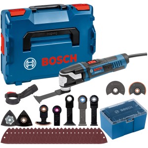 Bosch Professional Multicutter GOP 55-36 mit Zubehör in L-Boxx. Multifunktionswerkzeug-Set.