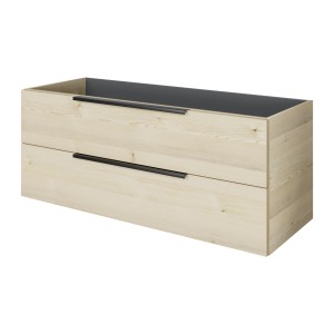 Pelipal Waschbeckenunterschrank Quantum 07, 120 cm, Polar Pinie Quer Dekor mit 2 Auszügen.