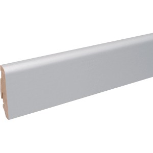 FN Neuhofer Sockelleiste FU060L, Aluminium Dekor, MDF foliert, 19x58x2400mm.