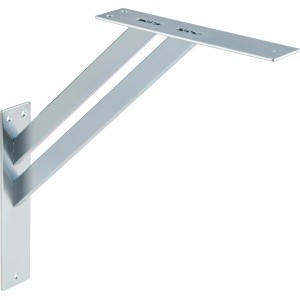 Verzinkte Metall-Konsole, 30x30 cm, für Regalböden mit hoher Tragkraft (70kg).