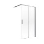 Schulte Walk In Schiebetür, Chrom-Optik, 100x200 cm, DIN Rechts, für moderne Walk-in Duschen.