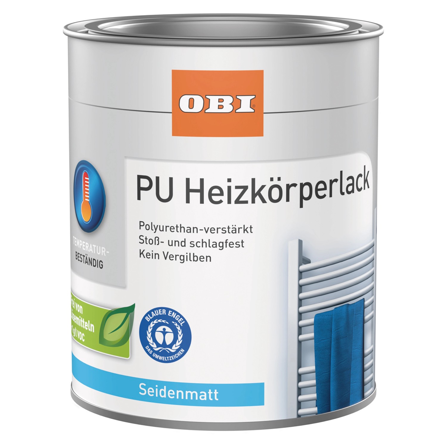 Dose OBI PU Heizkörperlack RAL 7016 Anthrazit seidenmatt, für Heizkörperanstrich.