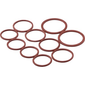 KÖRO Fiberringe, 10-teilig, für Hahnoberteile in 3/8, 1/2 und 3/4 Zoll. Dichtungsringe für den Innenbereich.