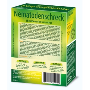 Quedlinburger Nematodenkiller: Faltschachtel mit Gründünger zur Bodenverbesserung.