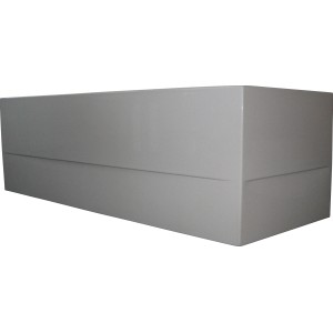 Weiße Acrylschürze für Badewanne Galia I, 160 cm, linke Ausführung.