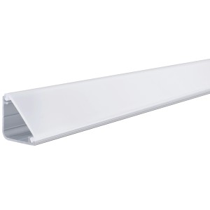 Paulmann Delta Profil, 2 m, mit Diffusor für LED-Streifen, Aluminium, individuell kürzbar.