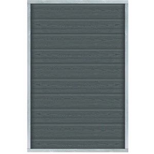 Plus Holz Sichtschutzzaun Artura WPC Schiefergrau 90 cm x 135 cm