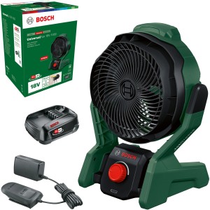 Bosch Akku-Ventilator UniversalFan 18V-1000 Set mit Akku und Ladegerät.