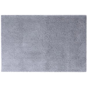 Anthrazitfarbener Spirella Elements Badteppich, 60x90 cm, aus Baumwolle.