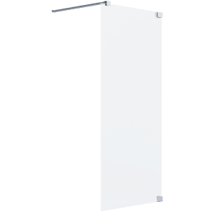 Schöner Wohnen Walk-In Duschwand, 80x200 cm, Chrom, rahmenlose Duschabtrennung.