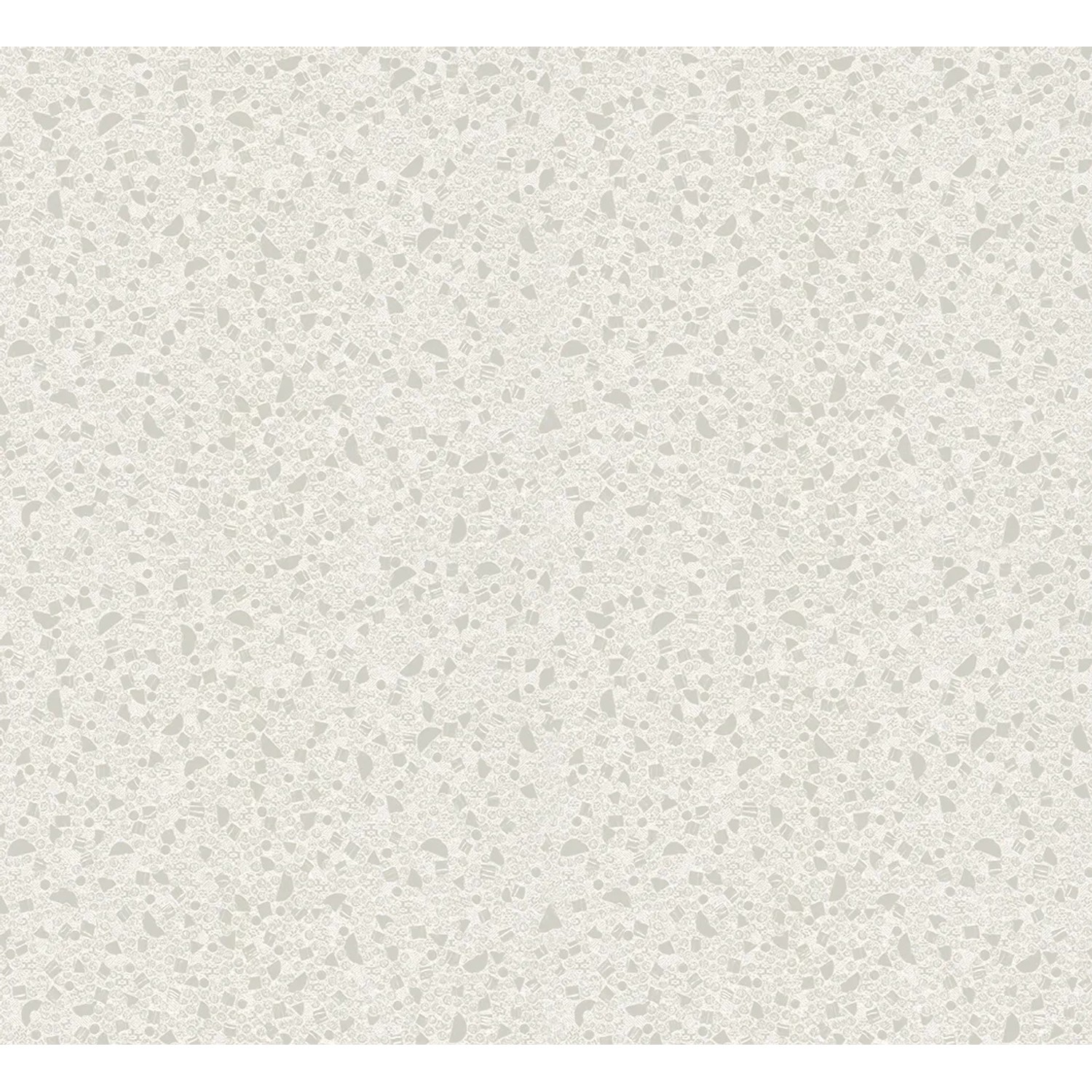 Glööckler Vliestapete Imperial Uni in Pearl-Beige mit geometrischen Formen.