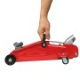Roter Apa Rangierwagenheber 2.000 kg mit Hand am Griff, ideal für Autoreparatur und Wartung.