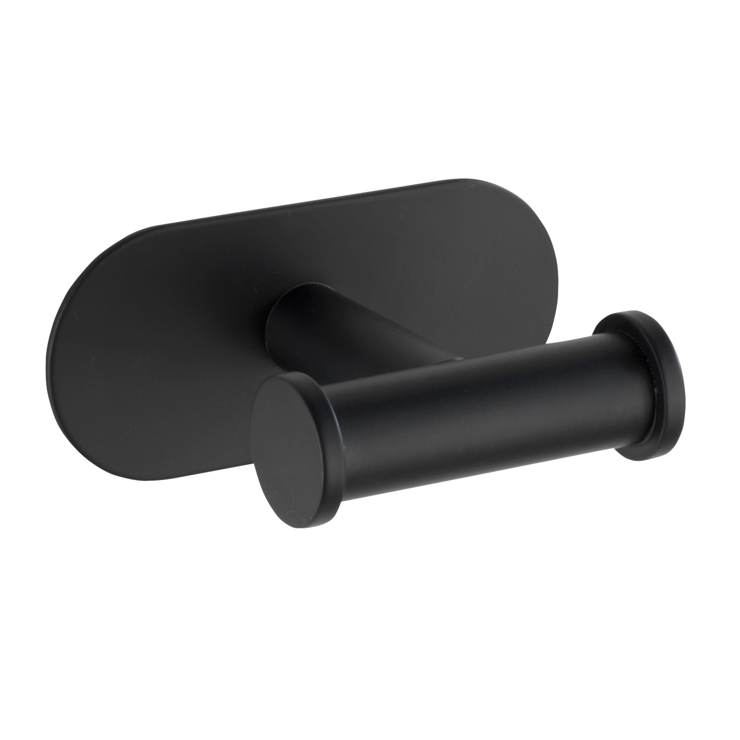 Wenko Turbo-Loc Wandhaken Duo Orea Black, Edelstahl, zur Handtuchaufbewahrung.