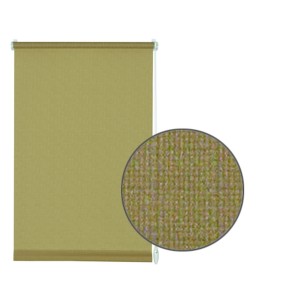 Gardinia EasyFix Rollo, 45x150 cm, braun, mit Detailaufnahme der Textilstruktur.