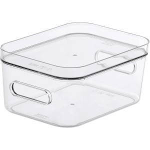 Transparente SmartStore Compact Clear S Aufbewahrungsbox aus Kunststoff, stapelbar und vielseitig.