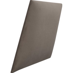 Wandkissen Diamant links, 30x30 cm, Dunkelgrau Samt, zur Wandgestaltung.
