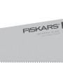 Fiskars Handsäge Power Tooth, 62,2 cm, mit grauem Sägeblatt und orange-schwarzem Griff.