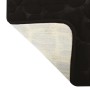Schwarze MSV Badematte Kiesel 50x80 cm mit Kieselstein-Optik und rutschfester Unterseite.
