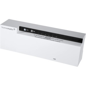 Homematic IP Aktor für Fußbodenheizung, 6-fach, 24 V, zur Hausautomation.